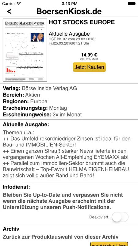 BoersenKiosk screenshot 3 of 5