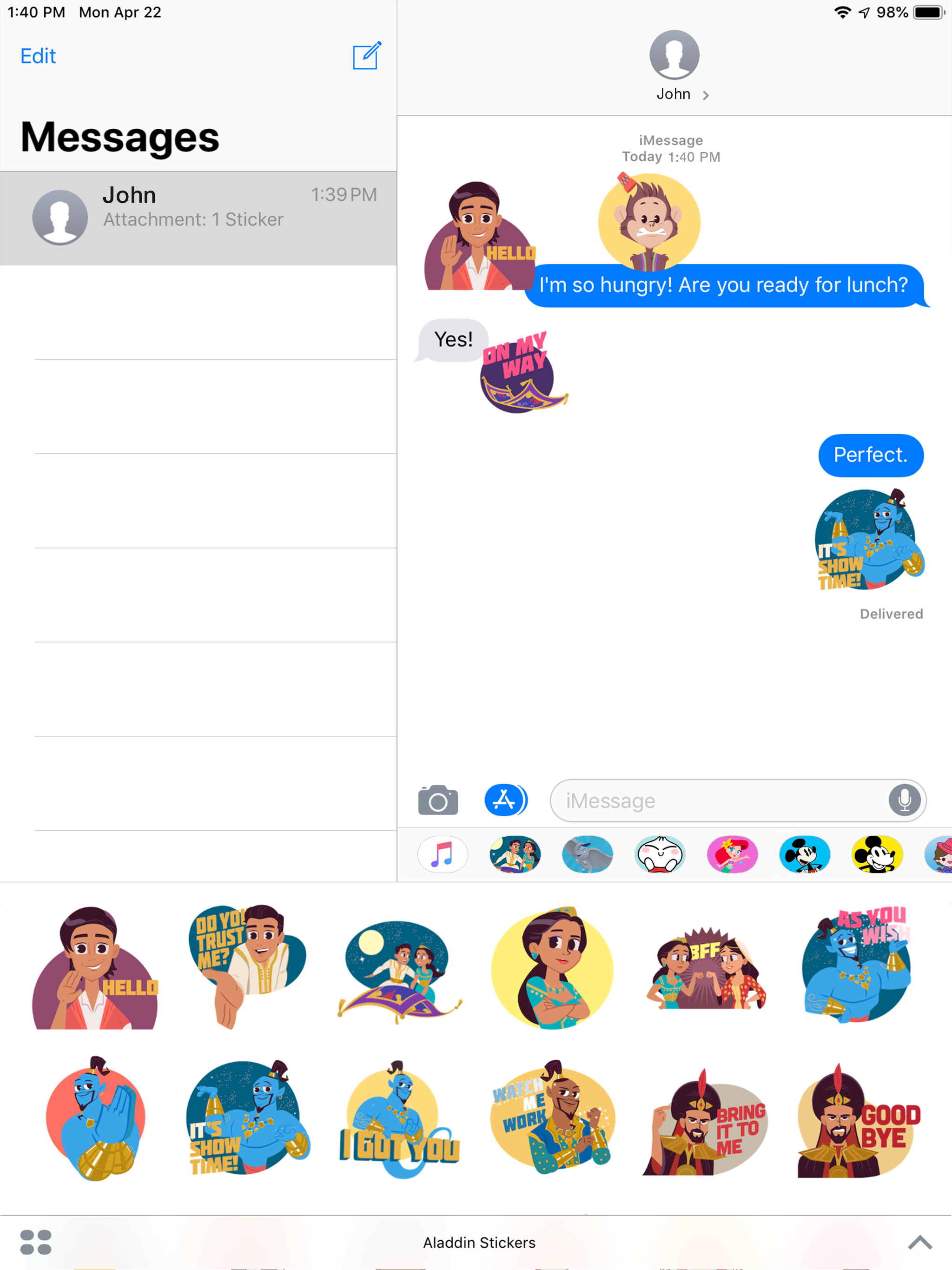 Disney Stickers: Aladdin screenshot 5