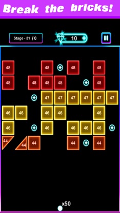 Balls and Block-Bricks Breaker screenshot 1