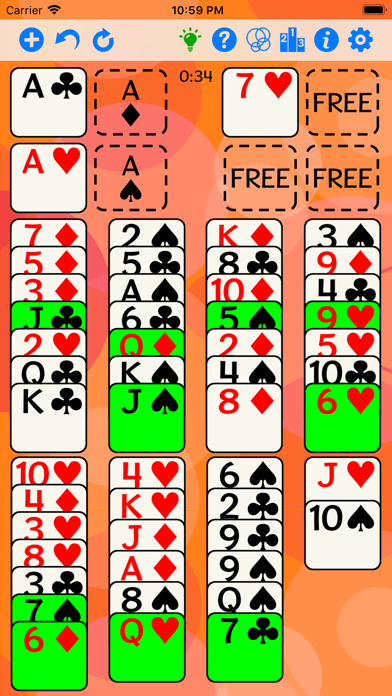 FreeCell Gold screenshot 2