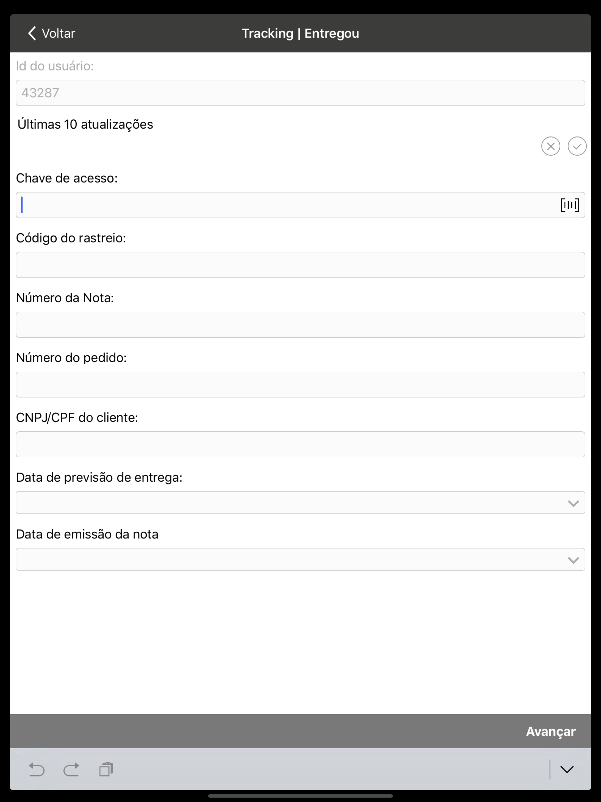 Rastreio de Pedidos