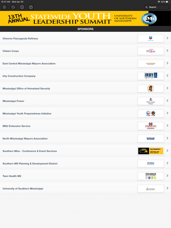 MML Events iPad screenshot 5 - Business app