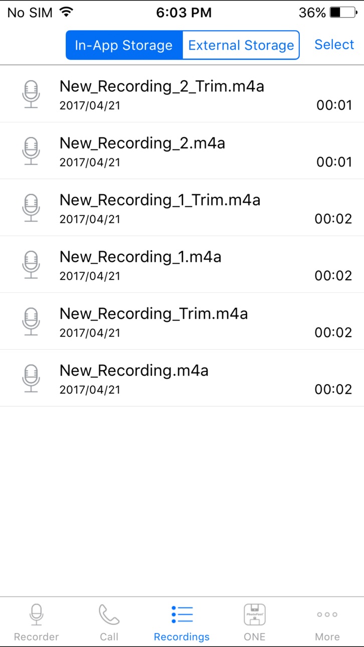 iPhone screenshot