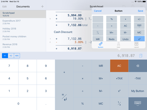 CalcTape Paper Tape Calculator screenshot 2