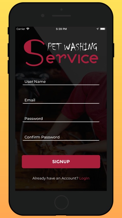 Pet Washing Service Customer