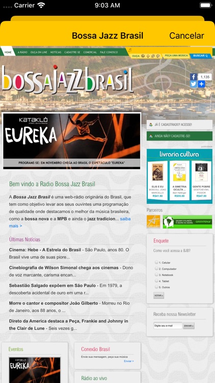 Rádio Bossa Jazz Brasil. screenshot-3