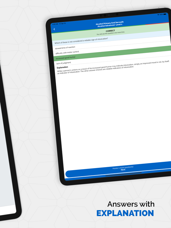 ServSafe Practice Tests iPad screenshot 2 - Food & Drink app