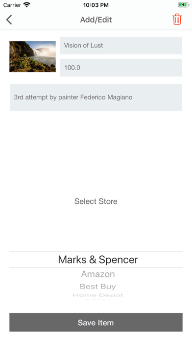 Screenshot #2 pour Listr - Create Your Wish List