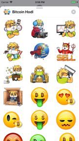 Bitcoin Crypto HODL Stickers screenshot