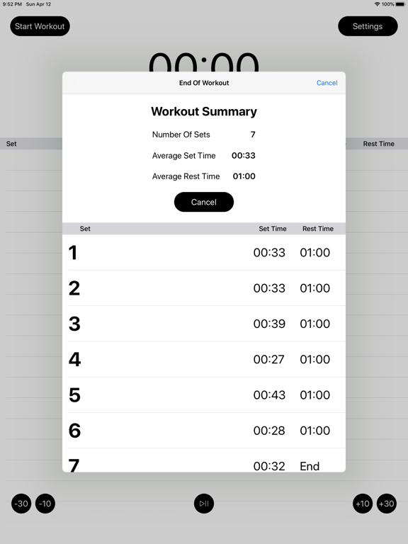 Screenshot #6 pour Gym Timer - Track Rests & Sets