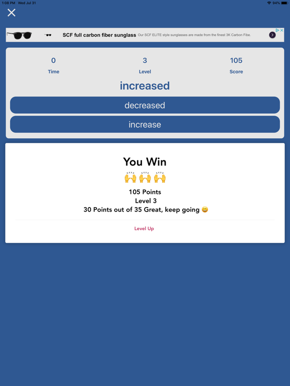 اشهر 7000 كلمة انجليزية iPad screenshot 4 - Education app