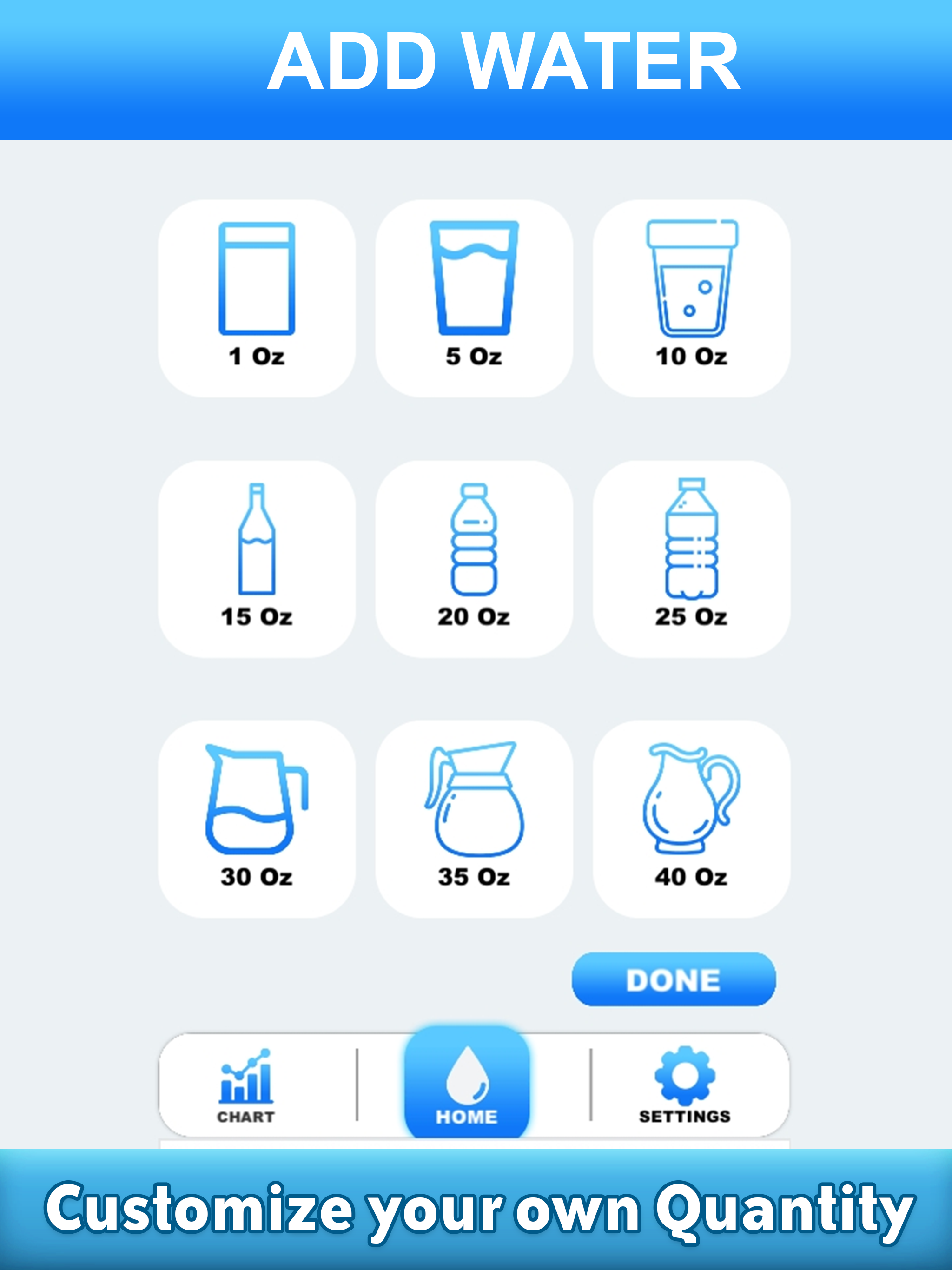 Daily Water Reminder & Counter