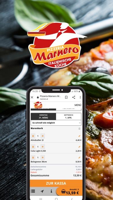 Pizzeria Marnero Mauerbach Screenshot