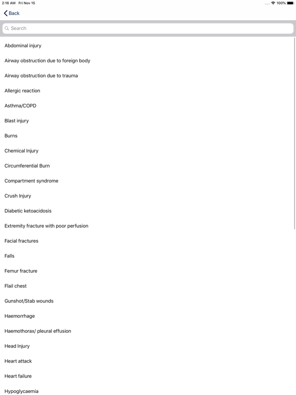 Basic Emergency Care iPad screenshot 6 - Medical app