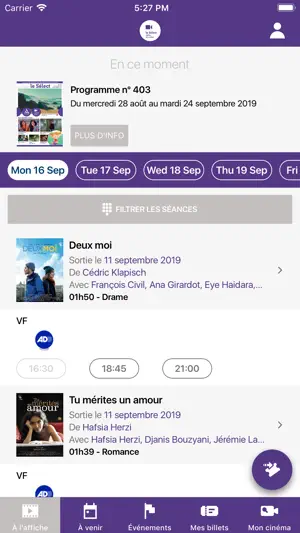 cinema le select antony screenshot 2