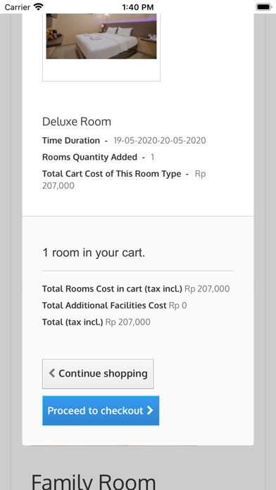 DNA Booking App iPhone screenshot
