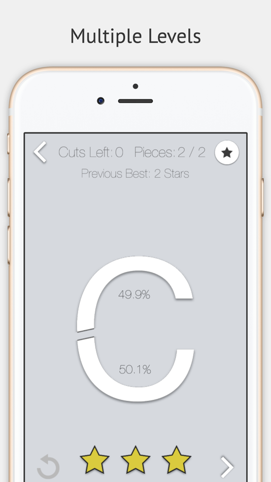 #4. 50 50 - The Slicing Game (iOS) 由: App Design . Company