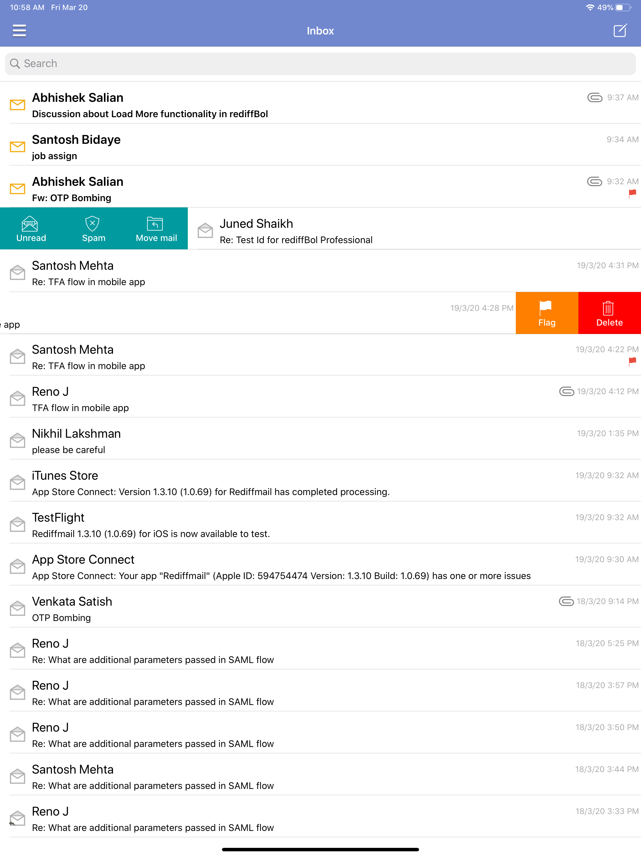Rediffmail Professional screenshot 7