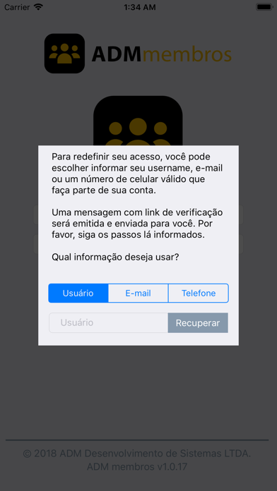 ADMmembros screenshot