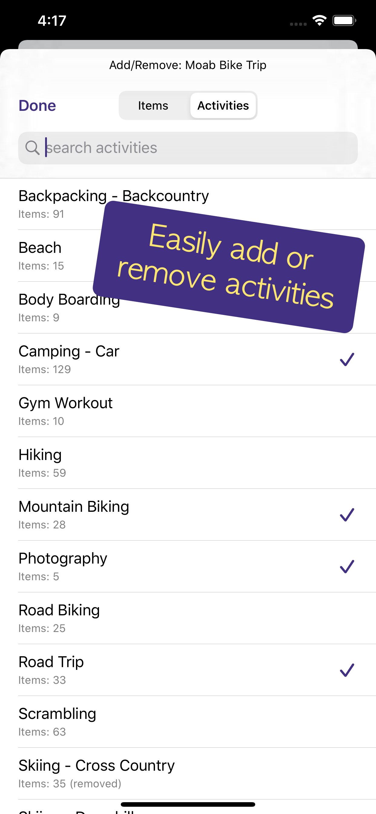 PackCheck Packing List screenshot 6