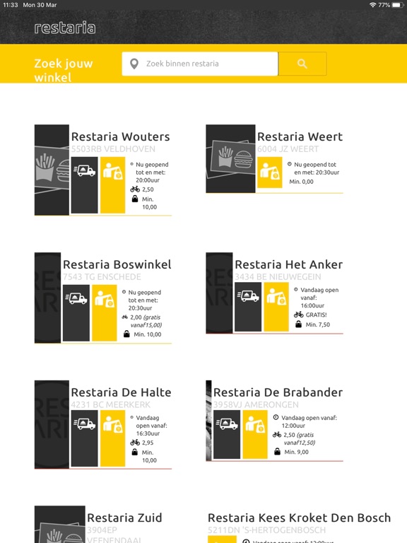 Screenshot #4 pour Restaria Bestelapp