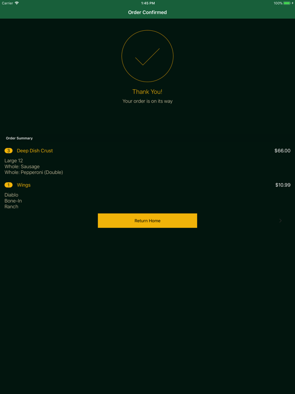 Green Mill iPad screenshot 5 - Food & Drink app