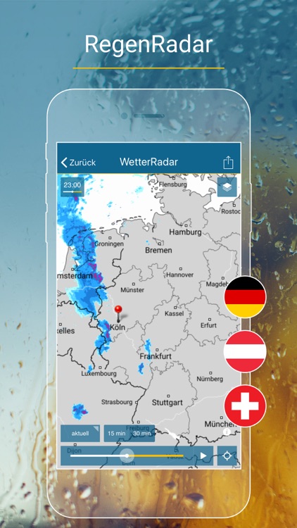 RegenRadar mit Wetterwarnungen