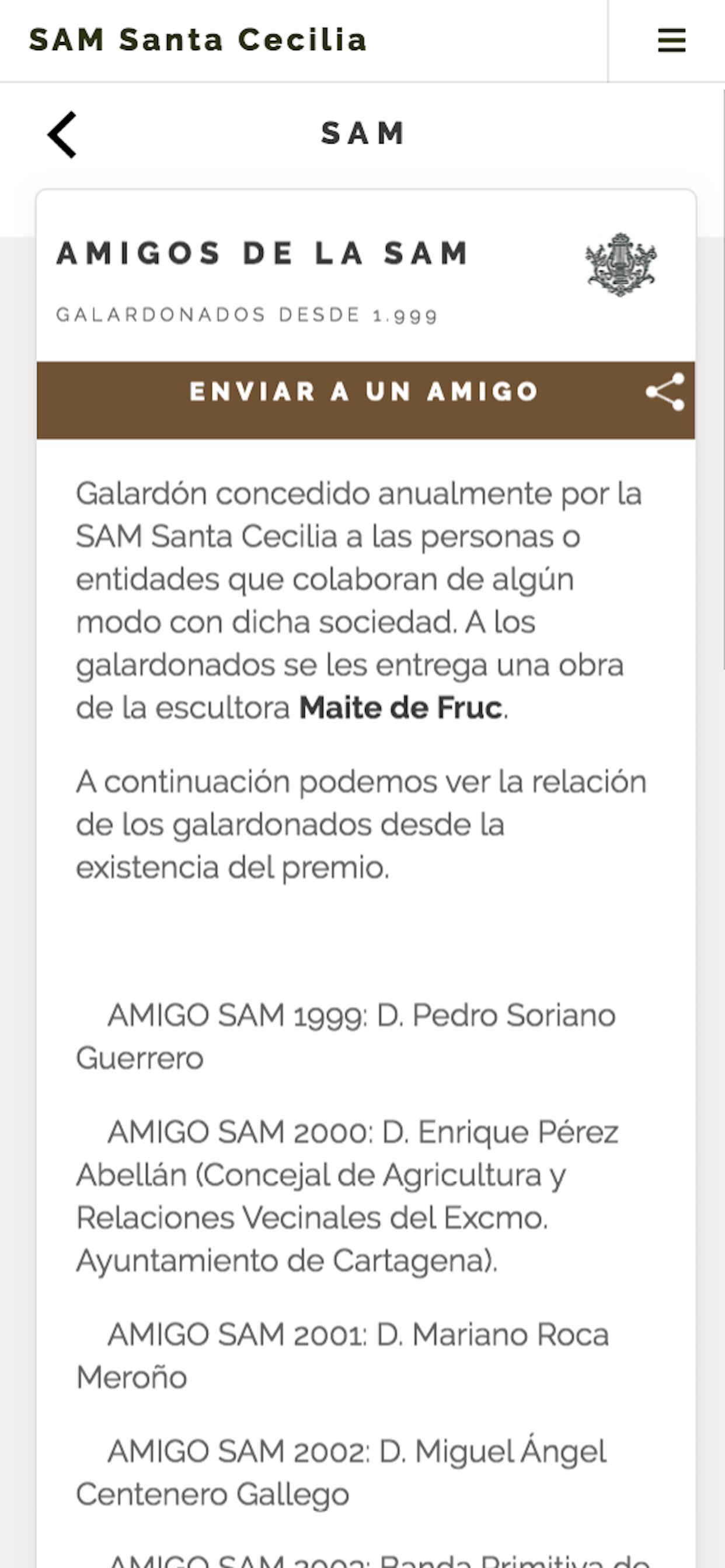SAM Santa Cecilia screenshot 3