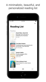Minimalistic Reading List screenshot