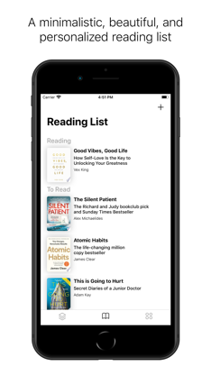 Minimalistic Reading List screenshot 2