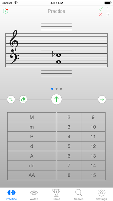 Screenshot 1 of Music Intervals Trainer App