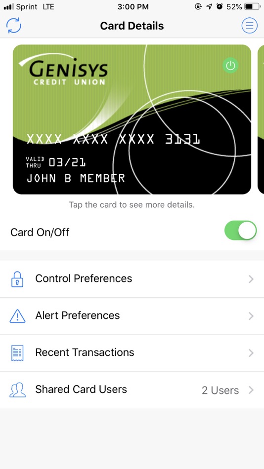 #1. Genisys Card Controls (iOS) 由: Genisys Credit Union