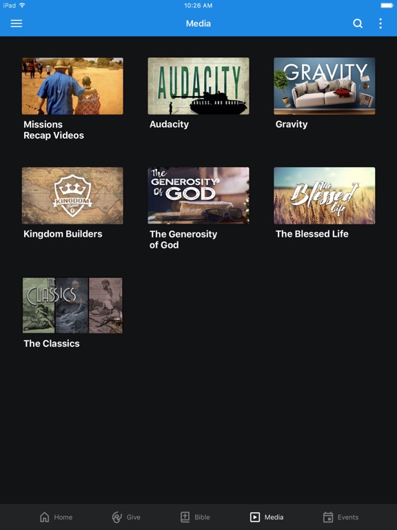 Crossroads Fellowship Houston iPad screenshot 2 - Lifestyle app