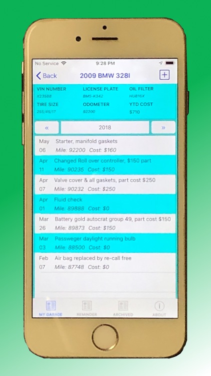 Vehicle Maintenance Tracker