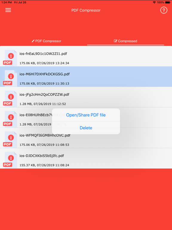 PDF Compressor - Compress PDF iPad screenshot 4 - Utilities app