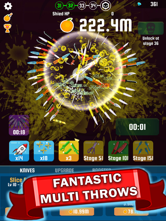 Screenshot #4 pour Idle Knife: Slash The Fruits