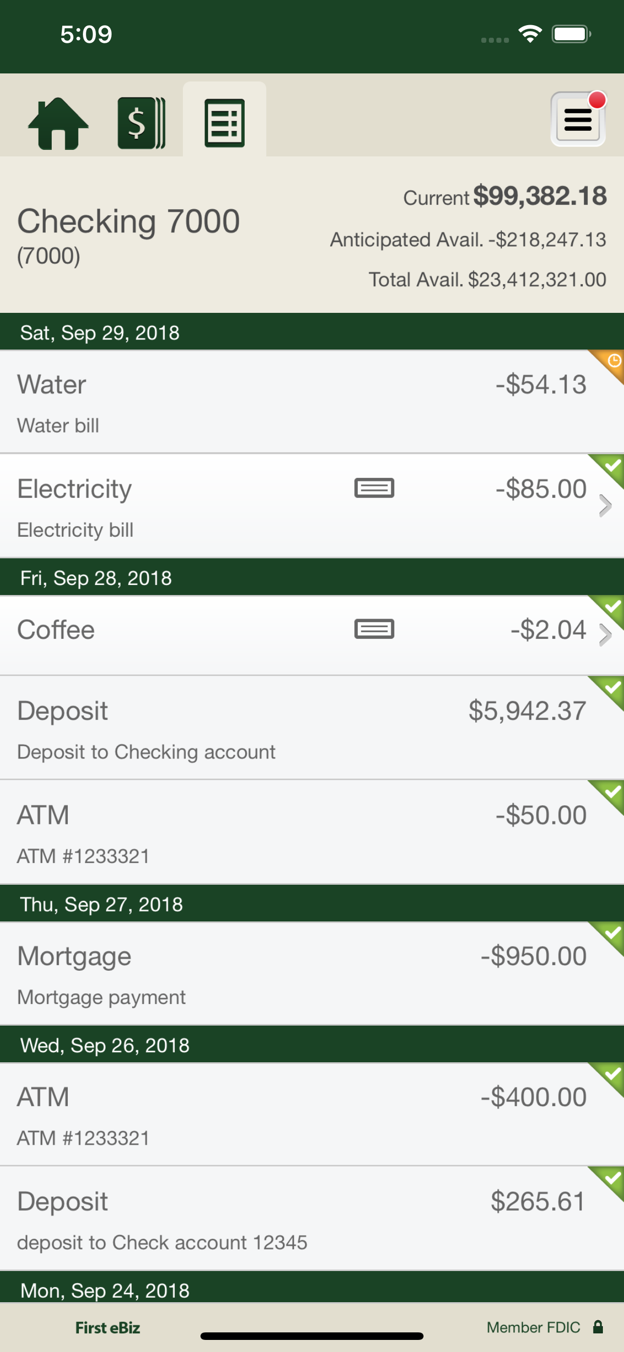First eBiz: Mobile Banking screenshot 5