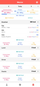 Macros - Calorie Counter screenshot #1 for iPhone