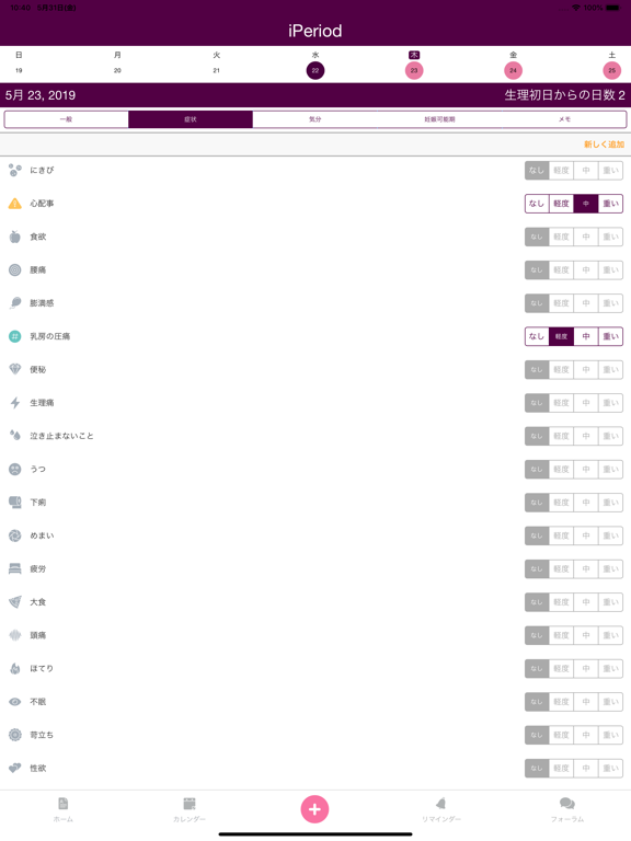 iPeriod HD + 月経トラッカーのおすすめ画像6