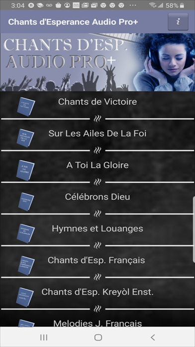 Screenshot #1 pour Chants d'Esperance Audio Pro+