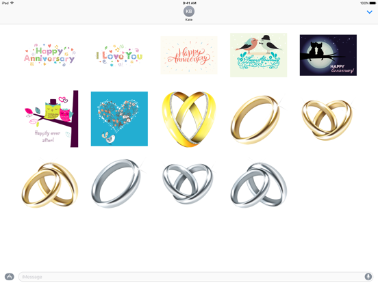 Screenshot #4 pour Happy Anniversary Sticker Pack