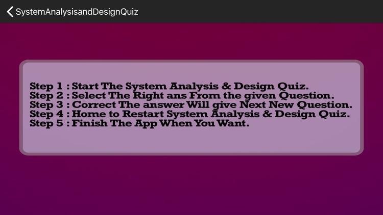 System Analysis and Design IQ