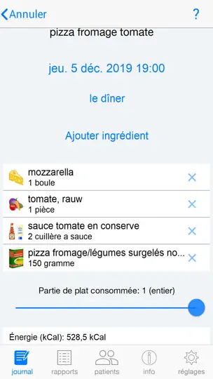 Capture d'écran de FoodSQCare sur iPhone 5