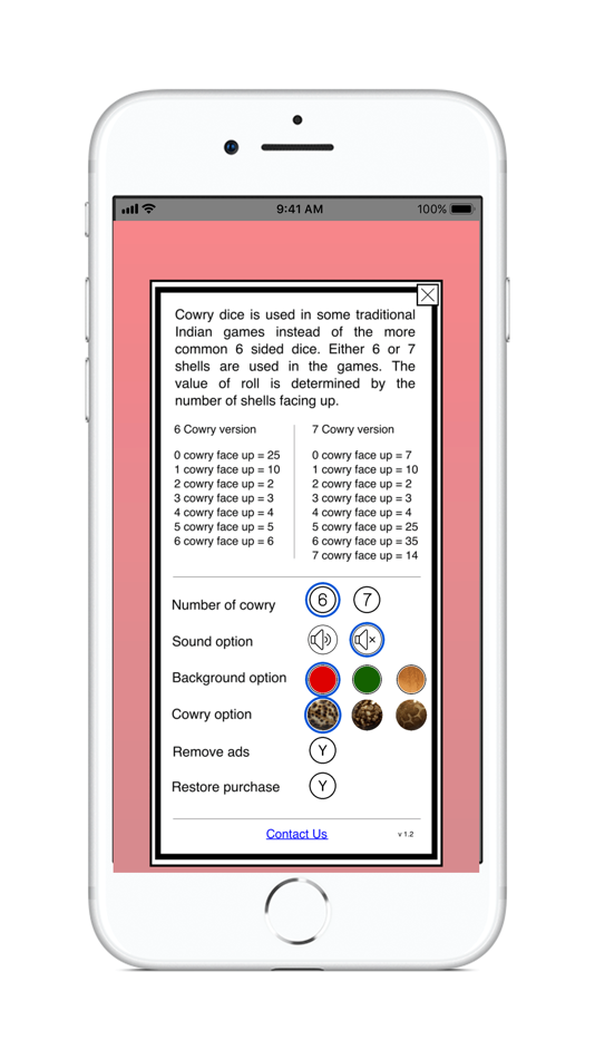 #4. Cowry Dice (iOS) 由: Hien Yoong Wong