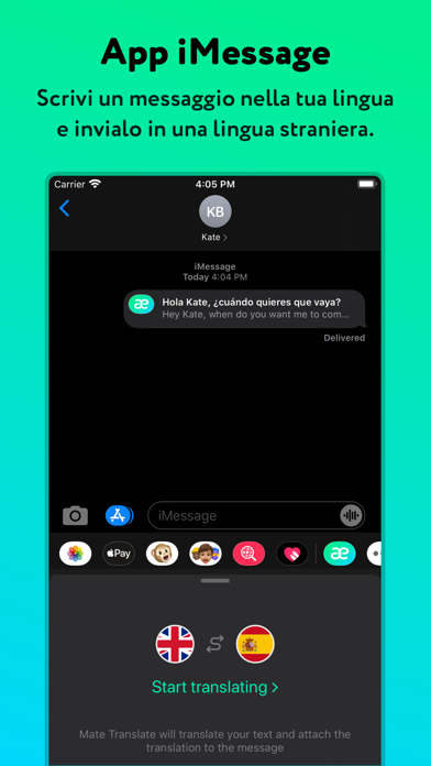Traduttore offline di Mate Schermata dell'app