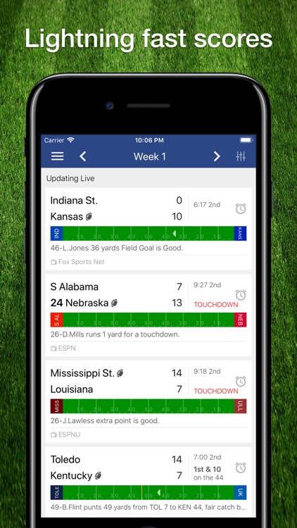 Scores App: College Football