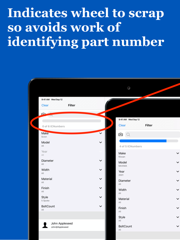 WheelSpotter iPad screenshot 7 - Business app