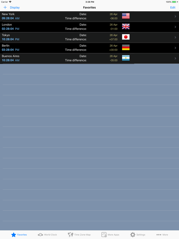 Screenshot #4 pour World Clock – Time Zones