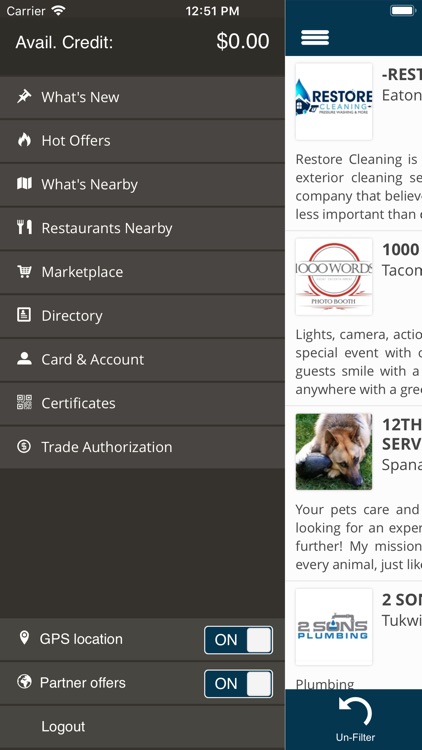 Saturn Barter Mobile App