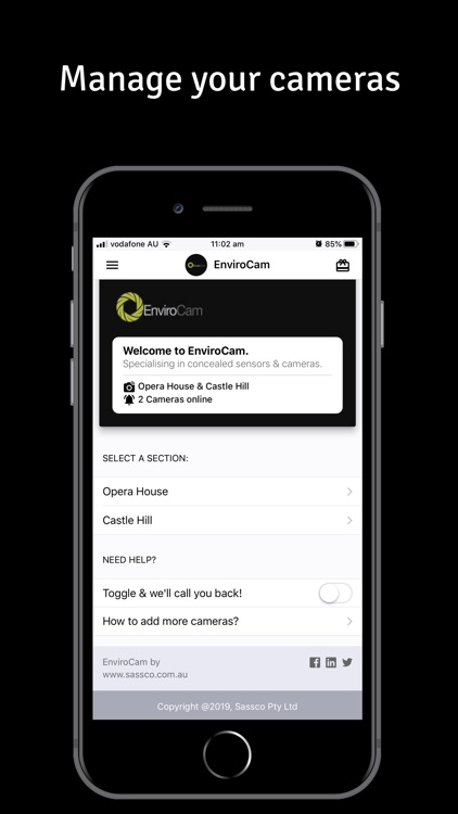 EnviroCam Event Monitoring App